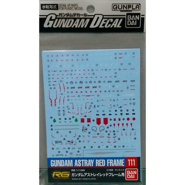 Bandai 1/44 Decal 111 RG Astray Color red - Bandai - ModelCars.com