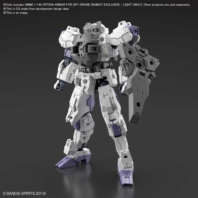 Bandai Spirit 30mm Option Armor 25 Spy Drone (Rabiot Exclusive Light Gray) - Bandai - ModelCars.com