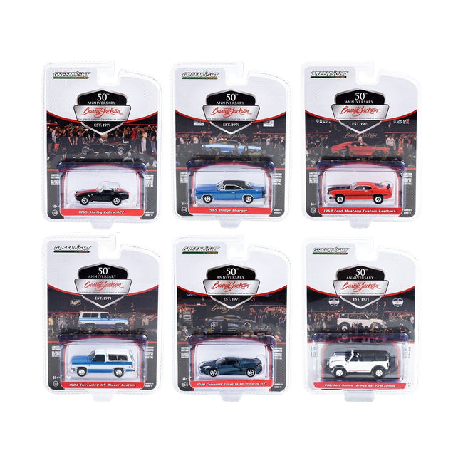 Barrett Jackson "Scottsdale Edition" Set of 6 Cars Series 11 1/64 Diecast Model Cars by Greenlight-Greenlight-ModelCars.com