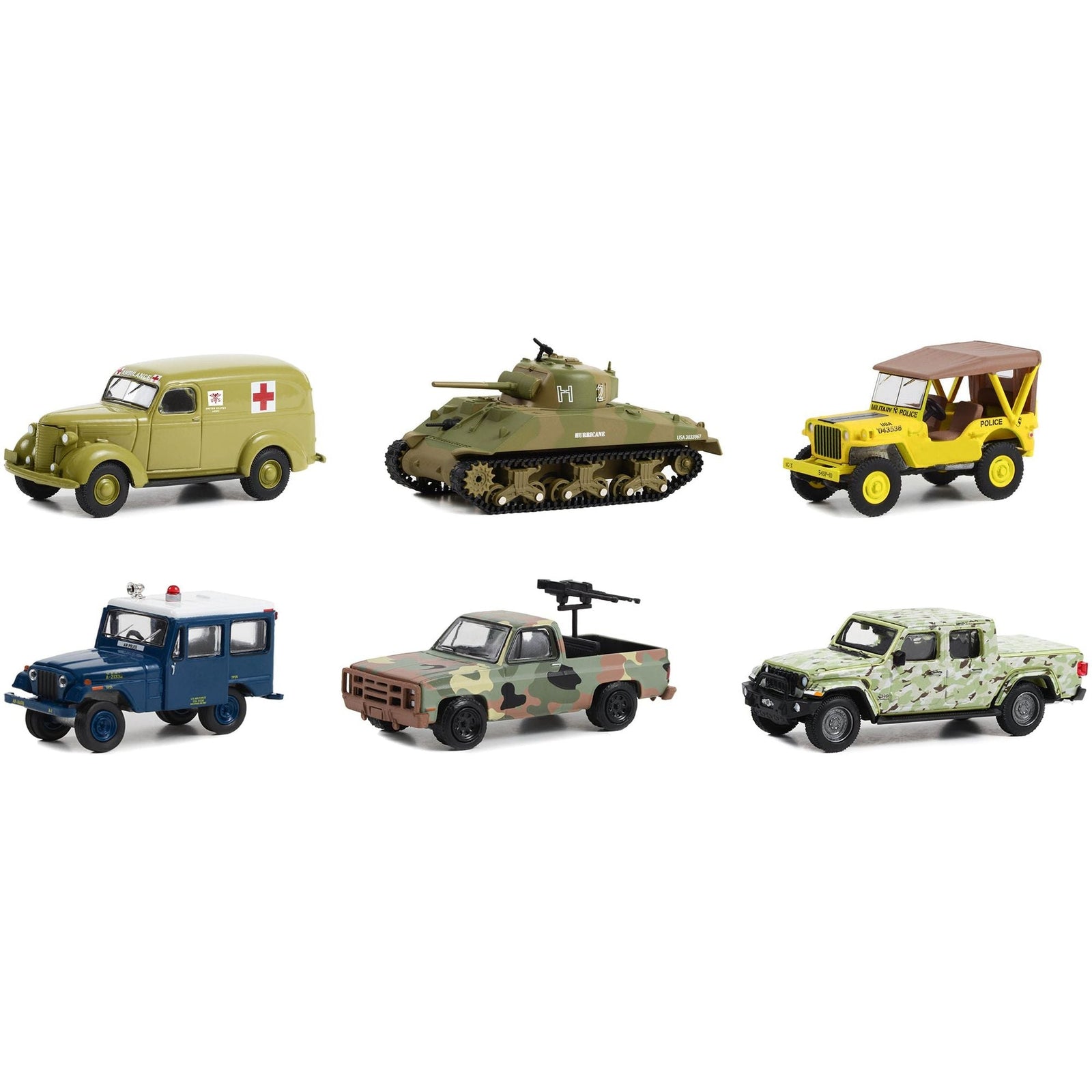 "Battalion 64" Set of 6 pieces Series 3 1/64 Diecast Models by Greenlight - Greenlight - ModelCars.com