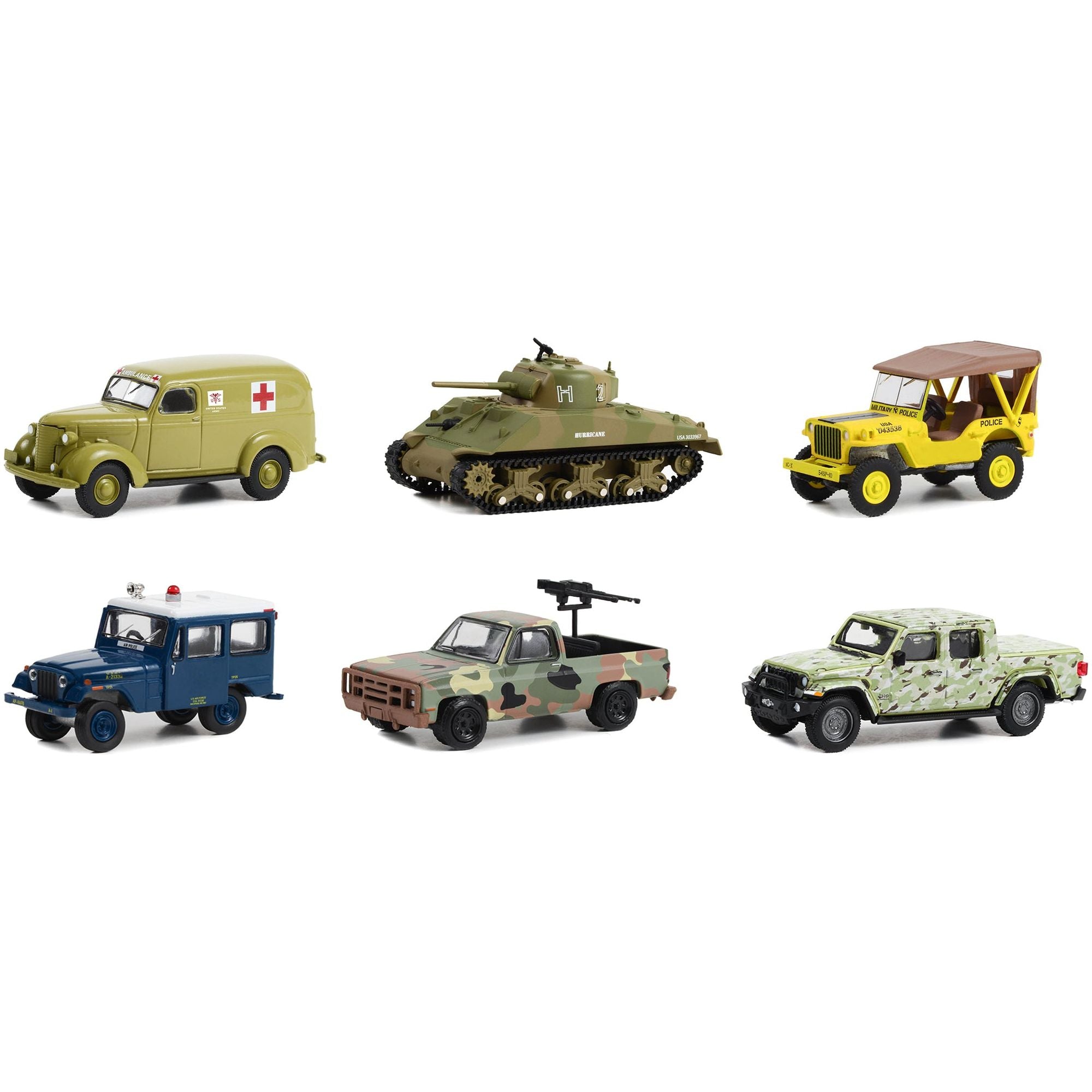 "Battalion 64" Set of 6 pieces Series 3 1/64 Diecast Models by Greenlight - Greenlight - ModelCars.com