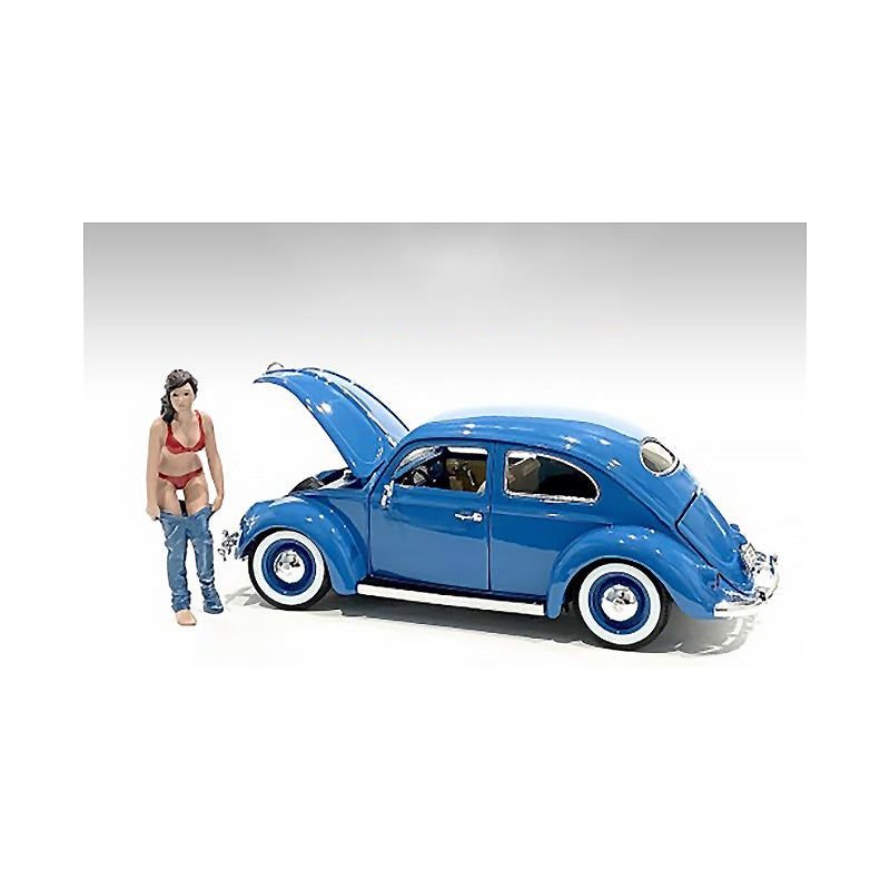 Beach Girl Gina Figurine for 1/18 Scale Models by American Diorama - American Diorama - ModelCars.com