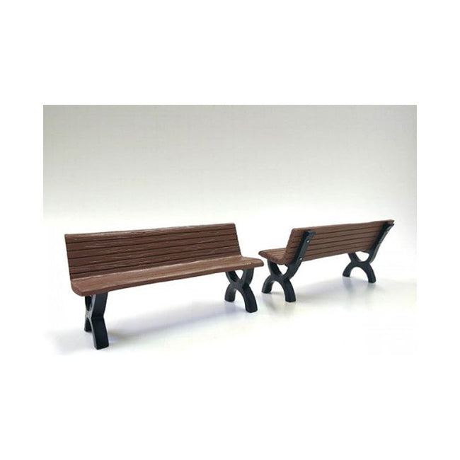 Bench Accessory 2 Piece Set for 1/18 Scale Models by American Diorama - American Diorama - ModelCars.com