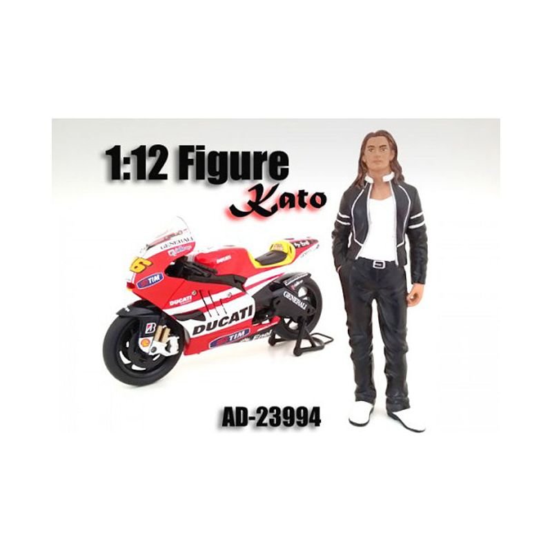 Biker Kato Figure / Figure For 1:12 Scale Motorcycles by American Diorama-American Diorama-ModelCars.com