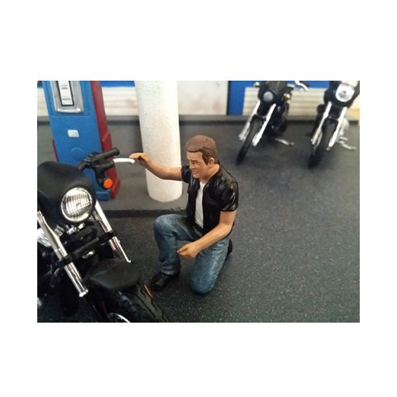 Biker Motorman Figure For 1:18 Scale Models by American Diorama-American Diorama-ModelCars.com
