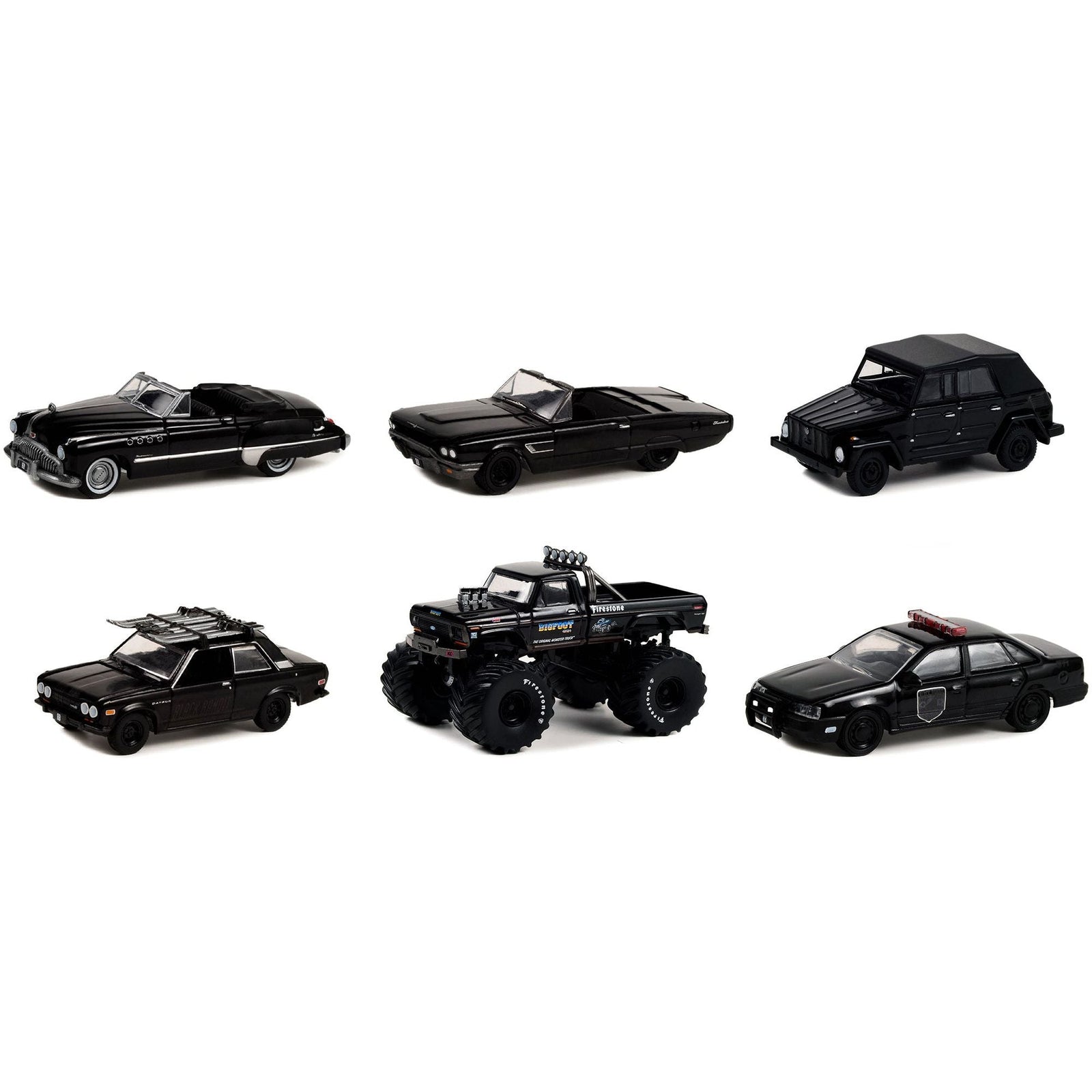 "Black Bandit" 6 piece Set Series 27 1/64 Diecast Model Cars by Greenlight - Greenlight - ModelCars.com