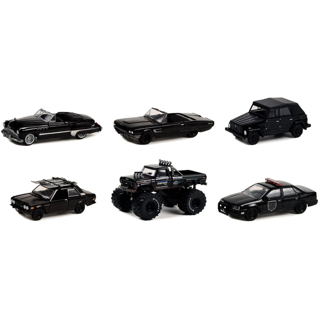 "Black Bandit" 6 piece Set Series 27 1/64 Diecast Model Cars by Greenlight-Greenlight-ModelCars.com