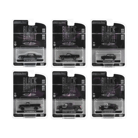 "Black Bandit" 6 piece Set Series 28 1/64 Diecast Model Cars by Greenlight - Greenlight - ModelCars.com