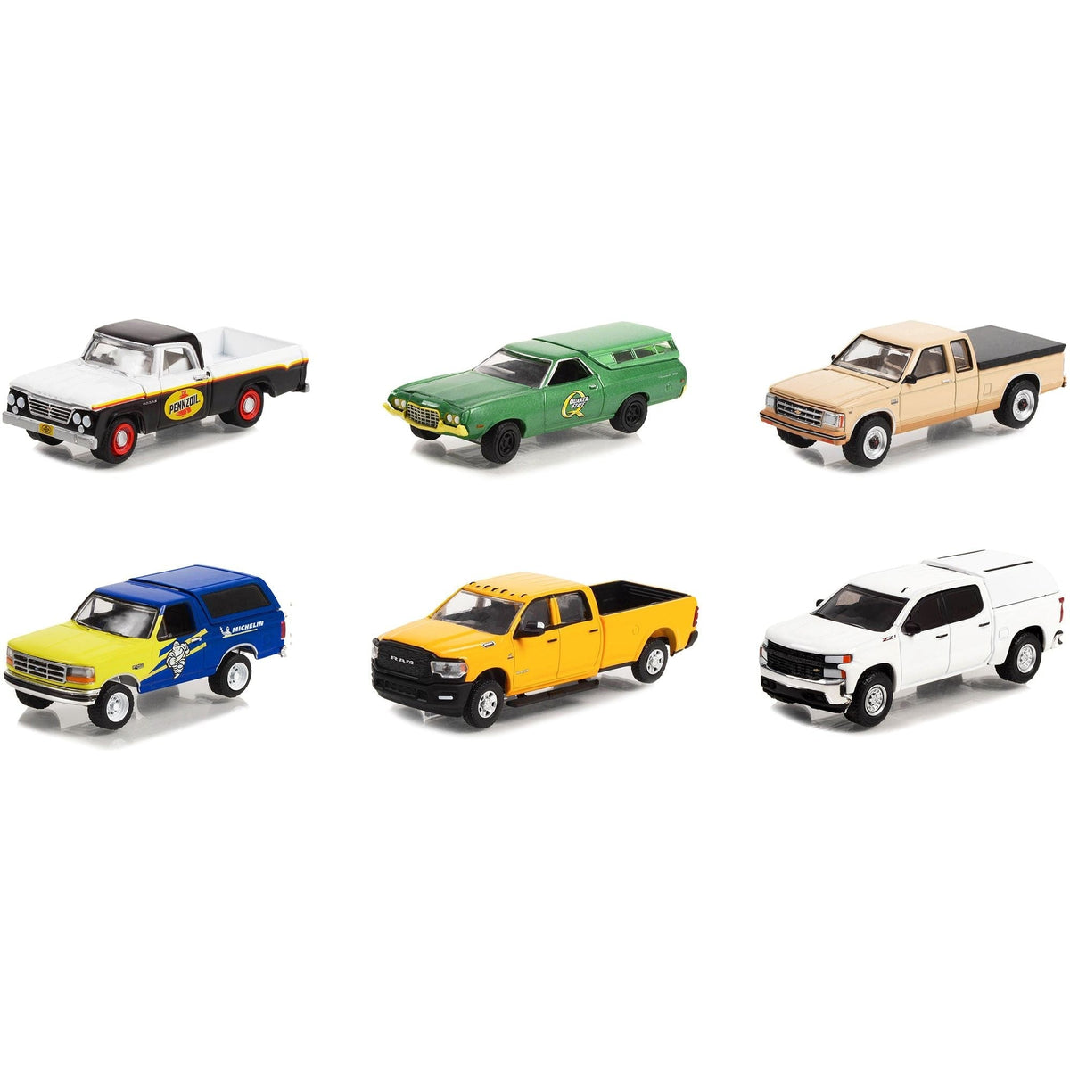 "Blue Collar Collection" Set of 6 pieces Series 11 1/64 Diecast Model Cars by Greenlight-Greenlight-ModelCars.com