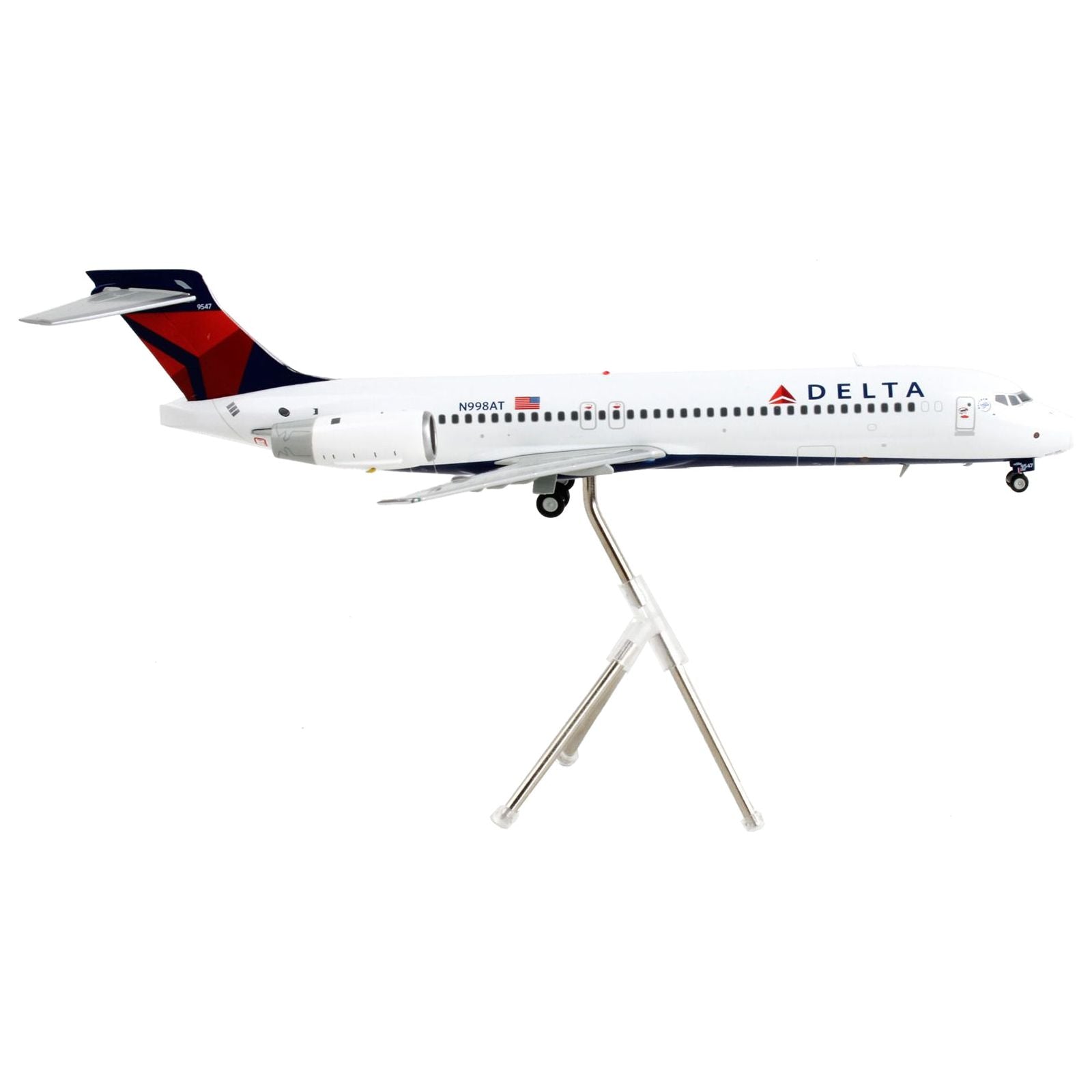 Boeing 717 - 200 Commercial Aircraft "Delta Air Lines" White with Blue Tail "Gemini 200" Series 1/200 Diecast Model Airplane by GeminiJets - GeminiJets - ModelCars.com