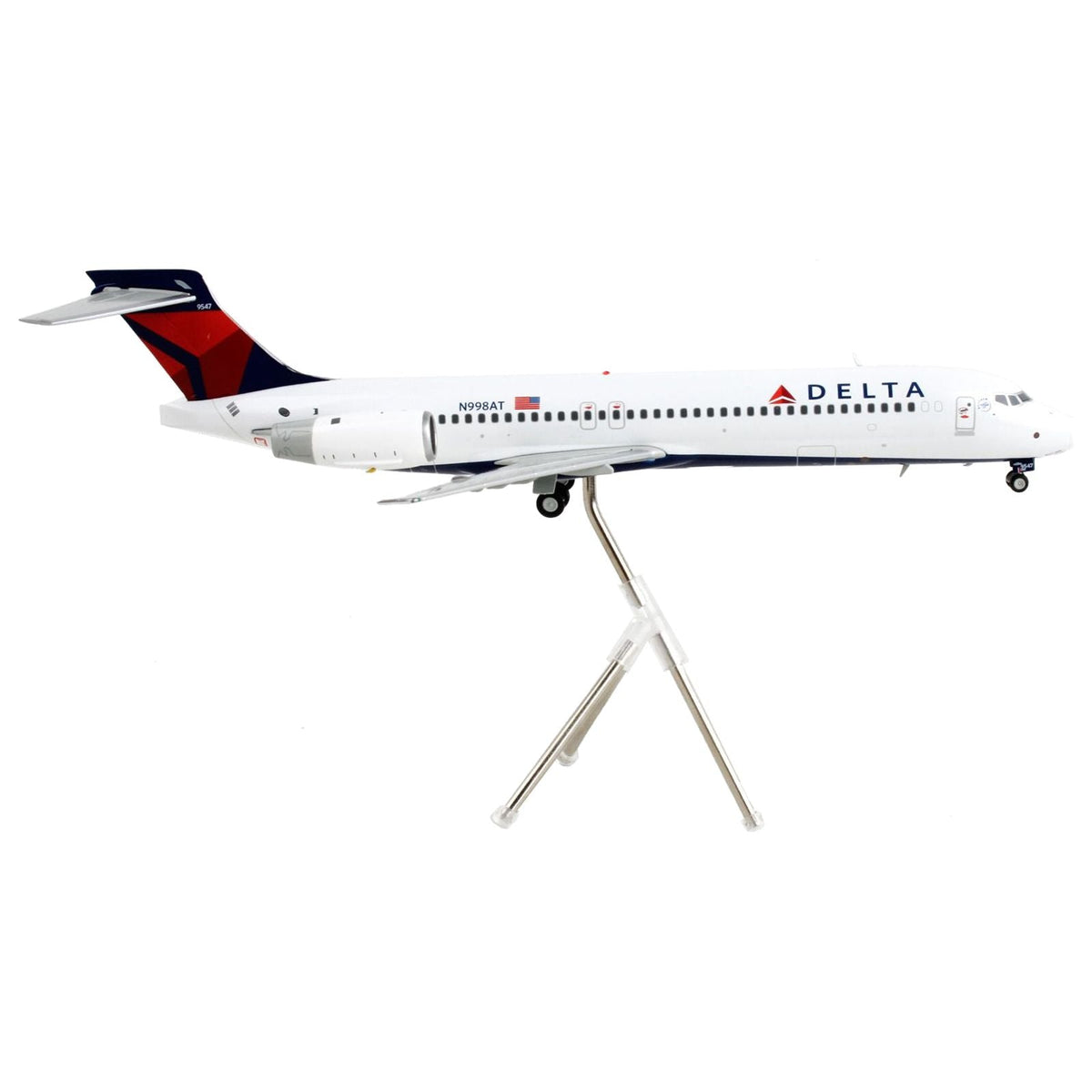 Boeing 717-200 Commercial Aircraft "Delta Air Lines" White with Blue Tail "Gemini 200" Series 1/200 Diecast Model Airplane by GeminiJets-GeminiJets-ModelCars.com