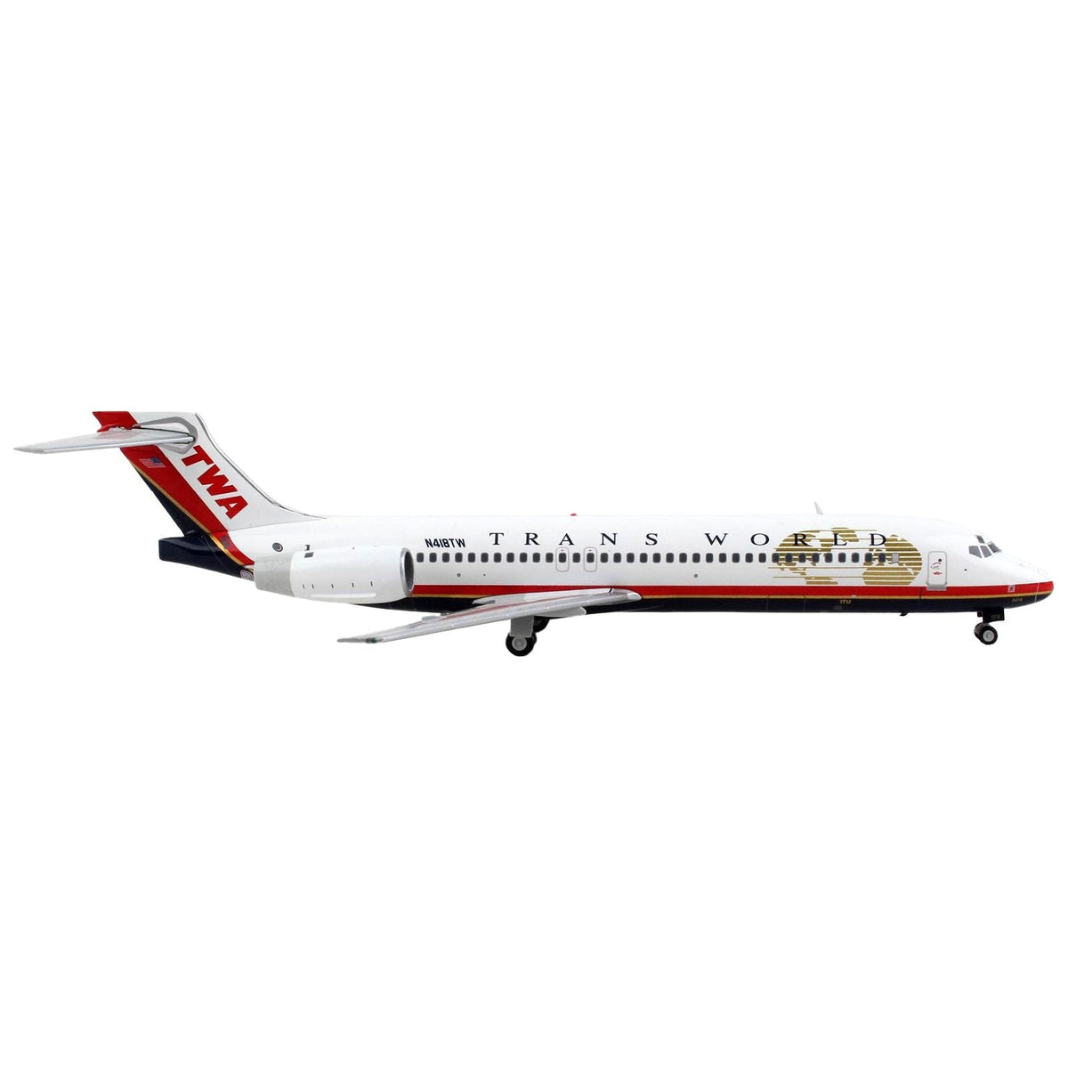 Boeing 717-200 Commercial Aircraft "Trans World Airlines" White with Red Stripes "Gemini 200" Series 1/200 Diecast Model Airplane by GeminiJets-GeminiJets-ModelCars.com