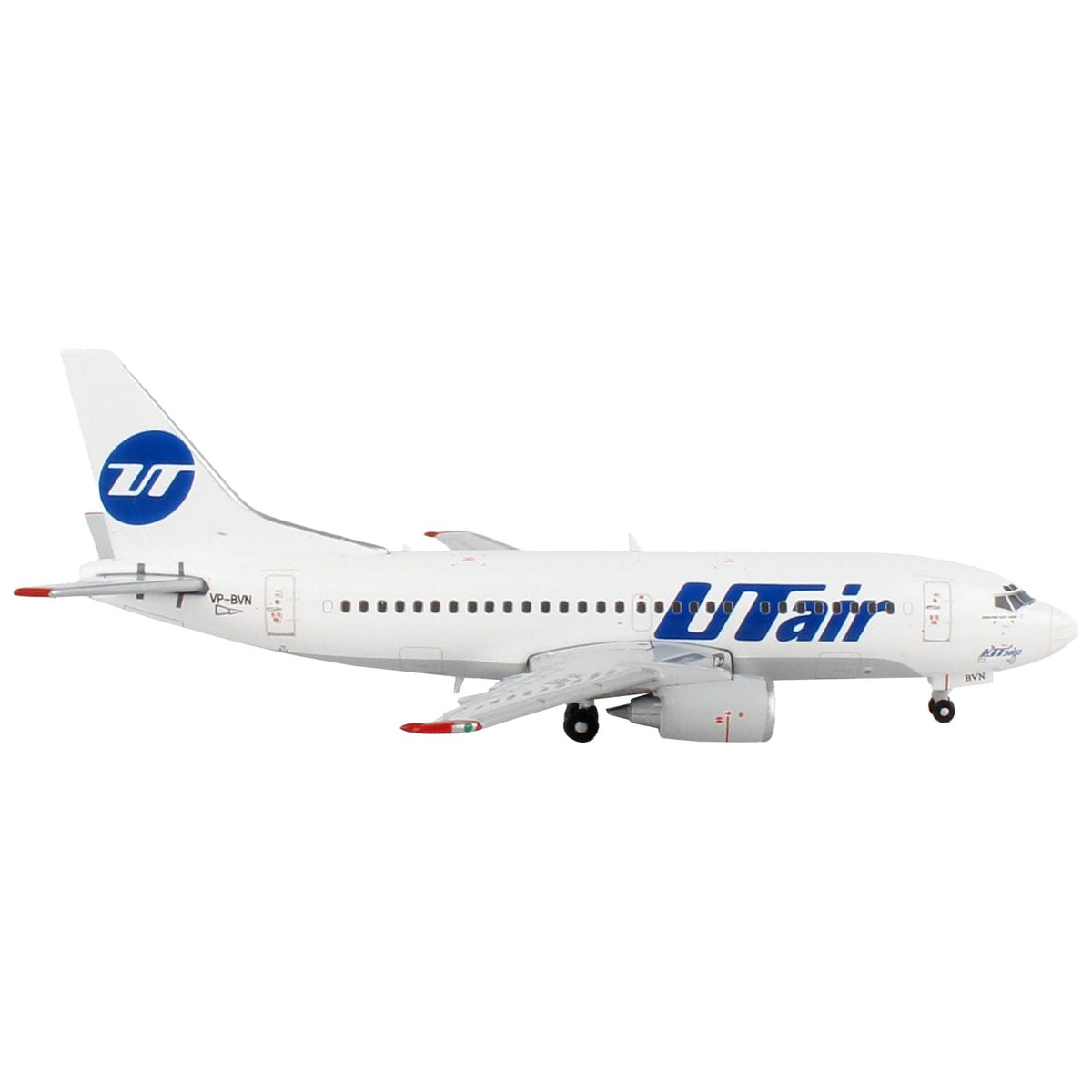 Boeing 737-500 Commercial Aircraft "UTair" White 1/400 Diecast Model Airplane by GeminiJets-GeminiJets-ModelCars.com