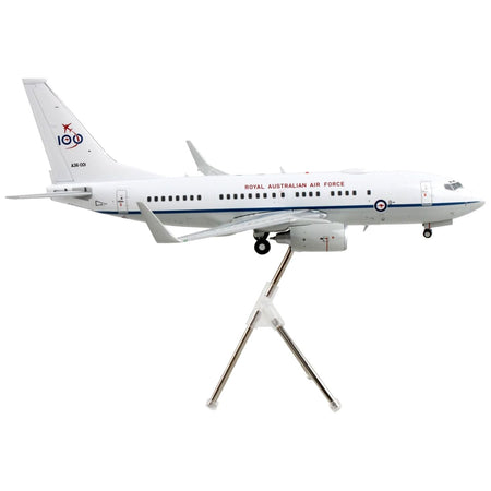 Boeing 737-700 Transport Aircraft "Royal Australian Air Force 100th Anniversary - A36-001" White and Gray "Gemini 200" Series 1/200 Diecast Model Airplane by GeminiJets-GeminiJets-ModelCars.com