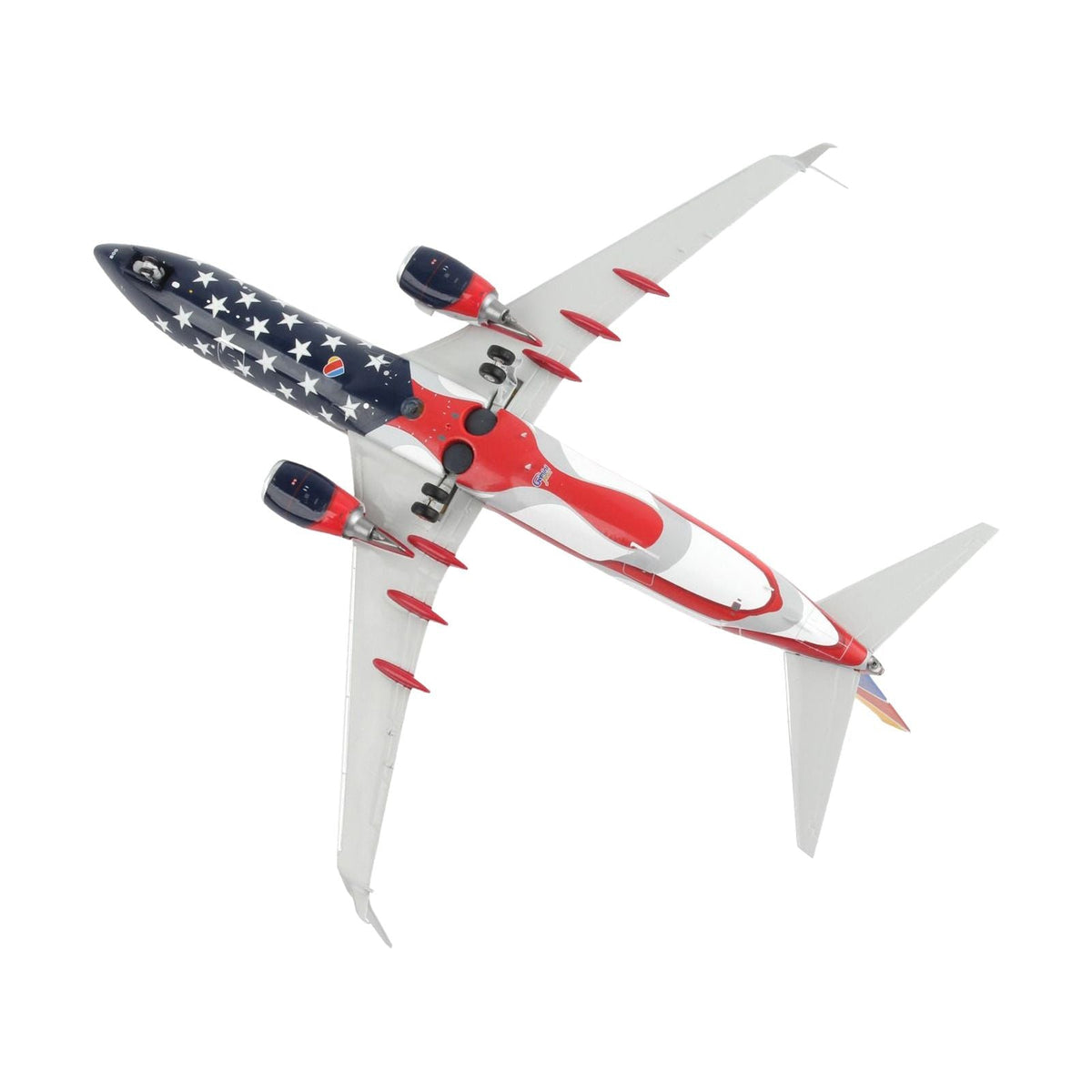Boeing 737-800 Commercial Aircraft "Southwest Airlines - Freedom One" American Flag Livery "Gemini 200" Series 1/200 Diecast Model Airplane by GeminiJets-GeminiJets-ModelCars.com
