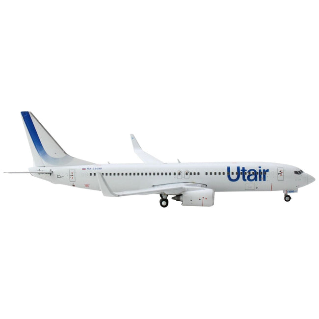 Boeing 737 - 800 Commercial Aircraft "Utair" White with Blue Tail Stripes 1/400 Diecast Model Airplane by GeminiJets - GeminiJets - ModelCars.com