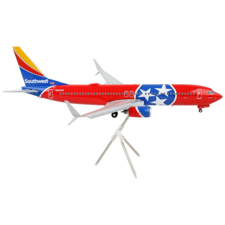 Boeing 737-800 Commercial Aircraft with Flaps Down "Southwest Airlines - Tennessee One" Tennessee Flag Livery "Gemini 200" Series 1/200 Diecast Model Airplane by GeminiJets-GeminiJets-ModelCars.com