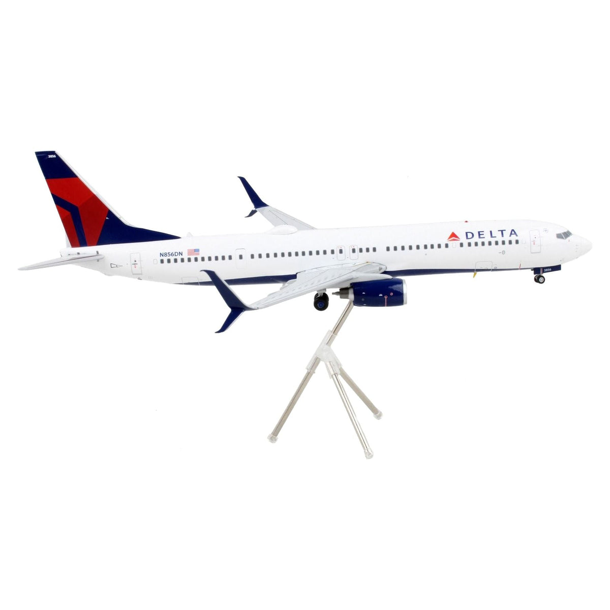 Boeing 737-900ER Commercial Aircraft "Delta Air Lines" White with Blue and Red Tail "Gemini 200" Series 1/200 Diecast Model Airplane by GeminiJets-GeminiJets-ModelCars.com