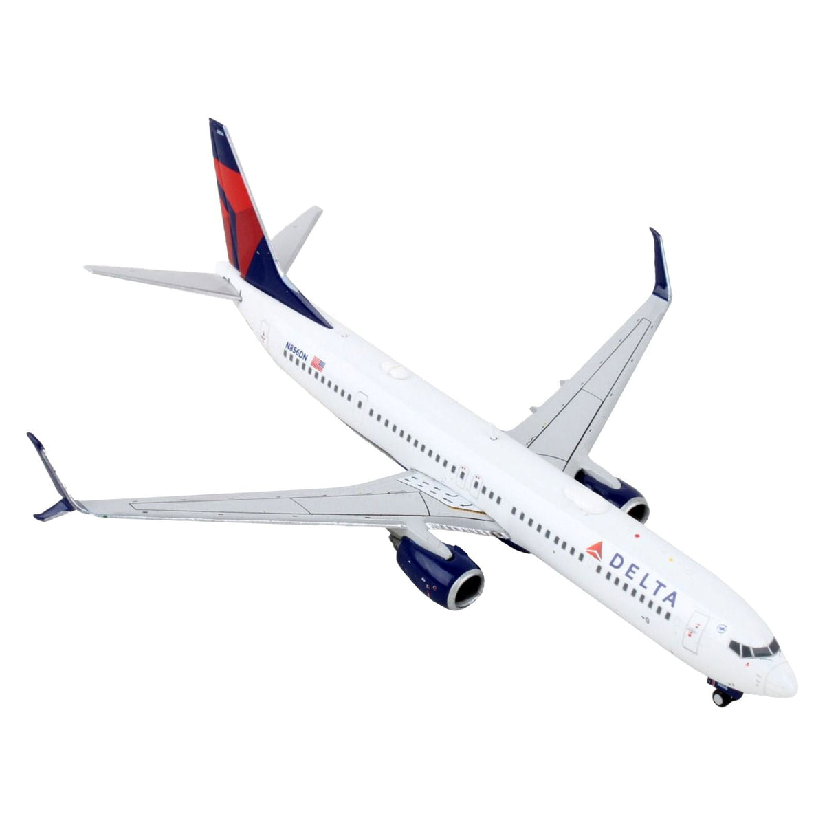 Boeing 737-900ER Commercial Aircraft "Delta Airlines" White with Blue and Red Tail 1/400 Diecast Model Airplane by GeminiJets-GeminiJets-ModelCars.com