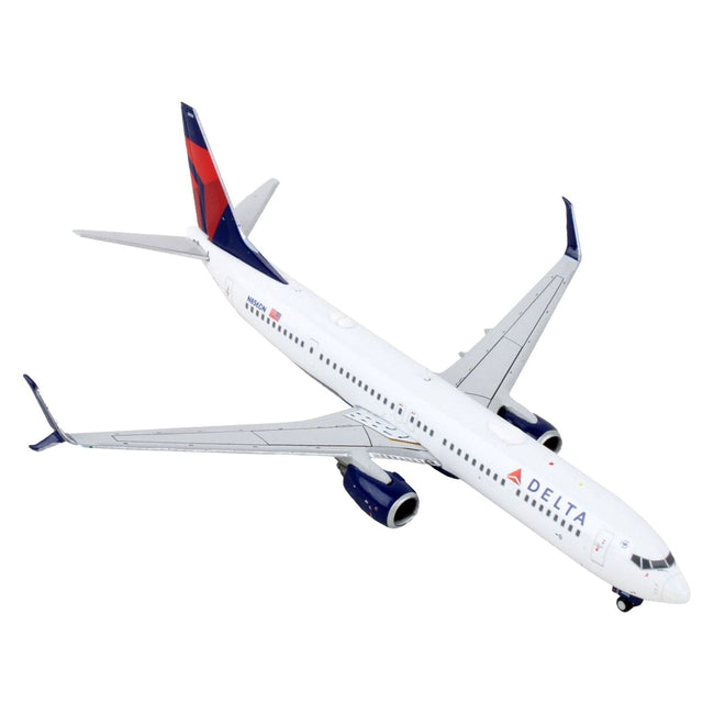 Boeing 737-900ER Commercial Aircraft "Delta Airlines" White with Blue and Red Tail 1/400 Diecast Model Airplane by GeminiJets-GeminiJets-ModelCars.com