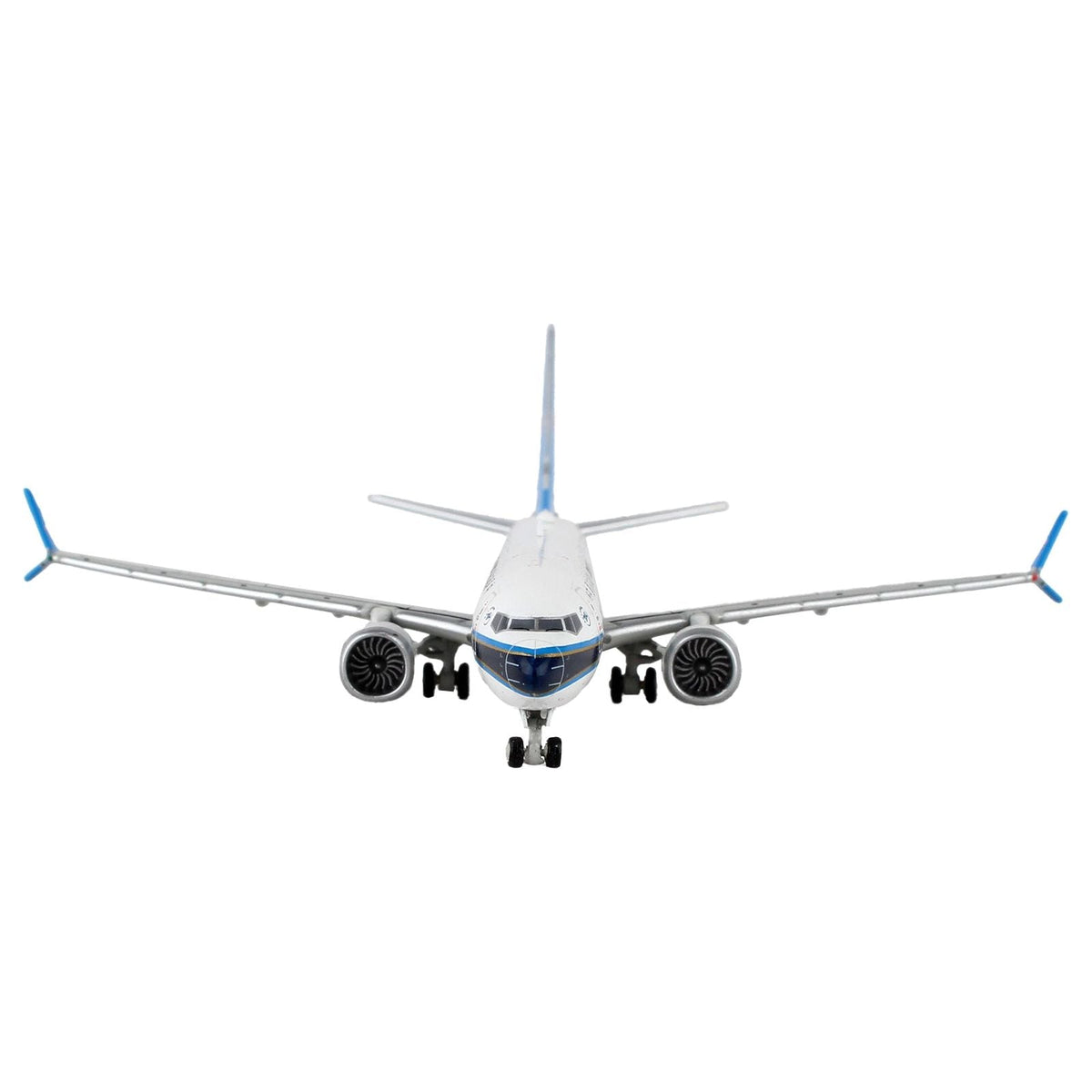 Boeing 737 MAX 8 Commercial Aircraft "China Southern Airlines" White with Black Stripes and Blue Tail 1/400 Diecast Model Airplane by GeminiJets-GeminiJets-ModelCars.com