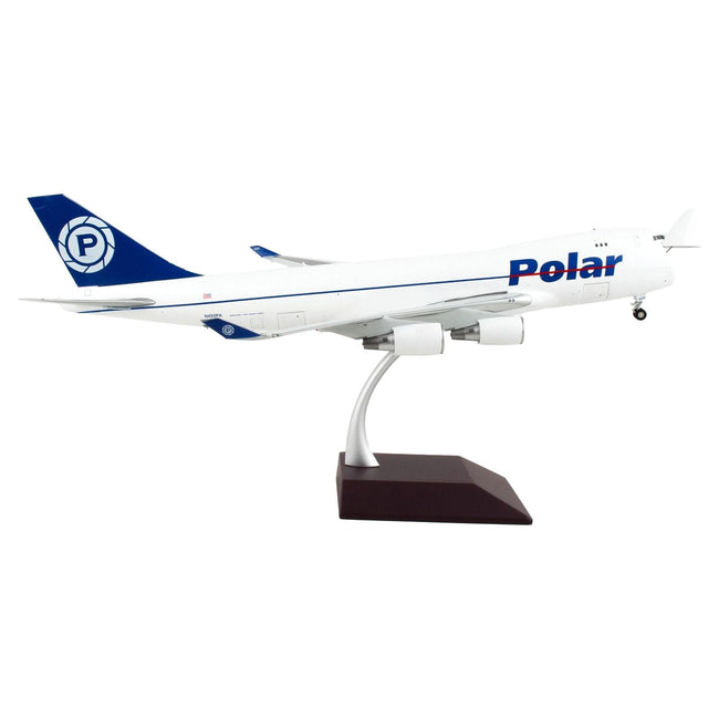 Boeing 747-400F Commercial Aircraft "Polar Air Cargo" White with Blue Tail "Gemini 200 - Interactive" Series 1/200 Diecast Model Airplane by GeminiJets-GeminiJets-ModelCars.com