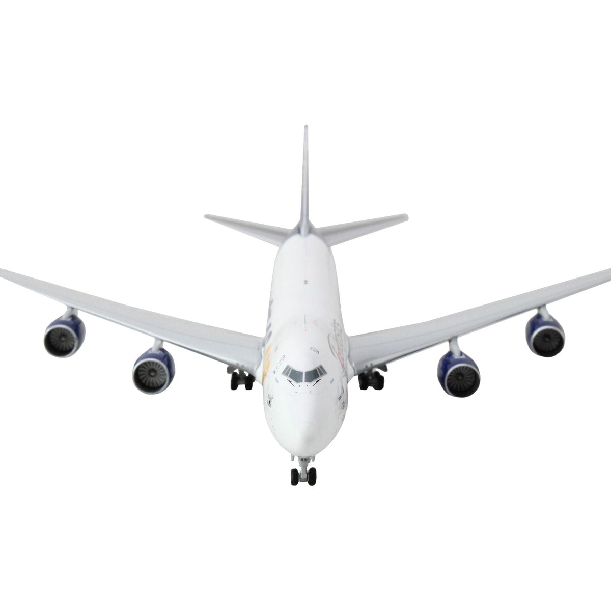 Boeing 747 - 8F Commercial Aircraft "Atlas Air - Apex Logistics" White with Blue Tail 1/400 Diecast Model Airplane by GeminiJets - GeminiJets - ModelCars.com