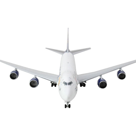 Boeing 747-8F Commercial Aircraft "Atlas Air - Apex Logistics" White with Blue Tail 1/400 Diecast Model Airplane by GeminiJets-GeminiJets-ModelCars.com