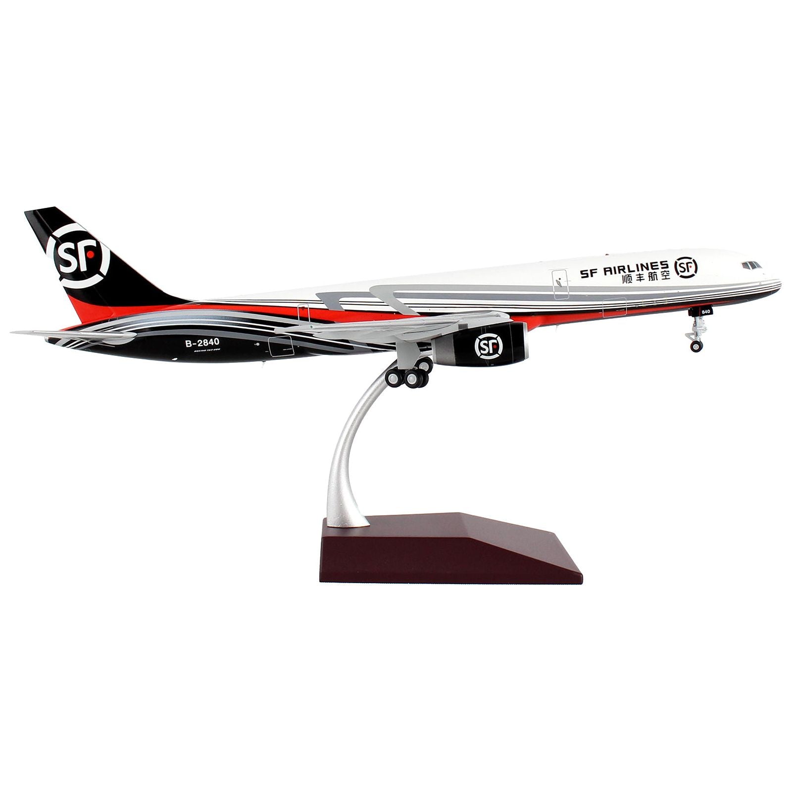 Boeing 757 - 200F Commercial Aircraft "SF Airlines" White and Black with Red Stripes "Gemini 200" Series 1/200 Diecast Model Airplane by GeminiJets - GeminiJets - ModelCars.com
