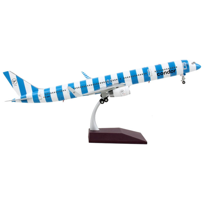 Boeing 757-300 Commercial Aircraft "Condor Airlines" Blue and White Stripes "Gemini 200" Series 1/200 Diecast Model Airplane by GeminiJets-GeminiJets-ModelCars.com