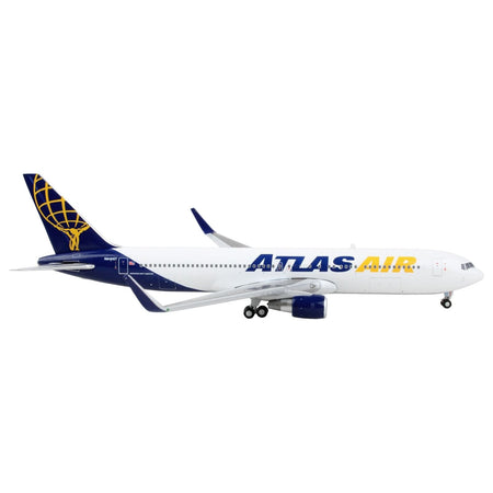 Boeing 767-300ER Commercial Aircraft "Atlas Air" White and Blue 1/400 Diecast Model Airplane by GeminiJets-GeminiJets-ModelCars.com
