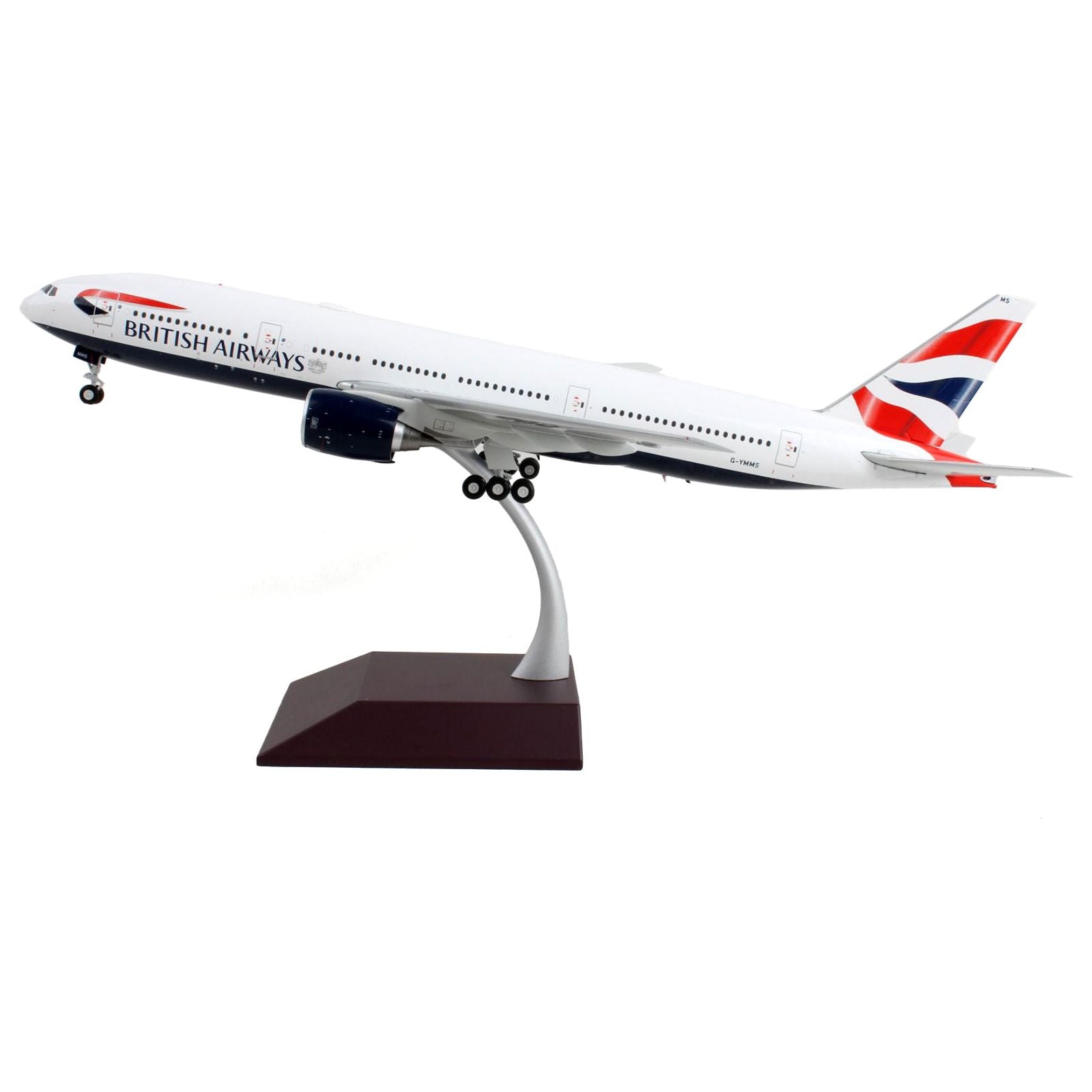 Boeing 777 - 200ER Commercial Aircraft "British Airways" White with Striped Tail "Gemini 200" Series 1/200 Diecast Model Airplane by GeminiJets - GeminiJets - ModelCars.com