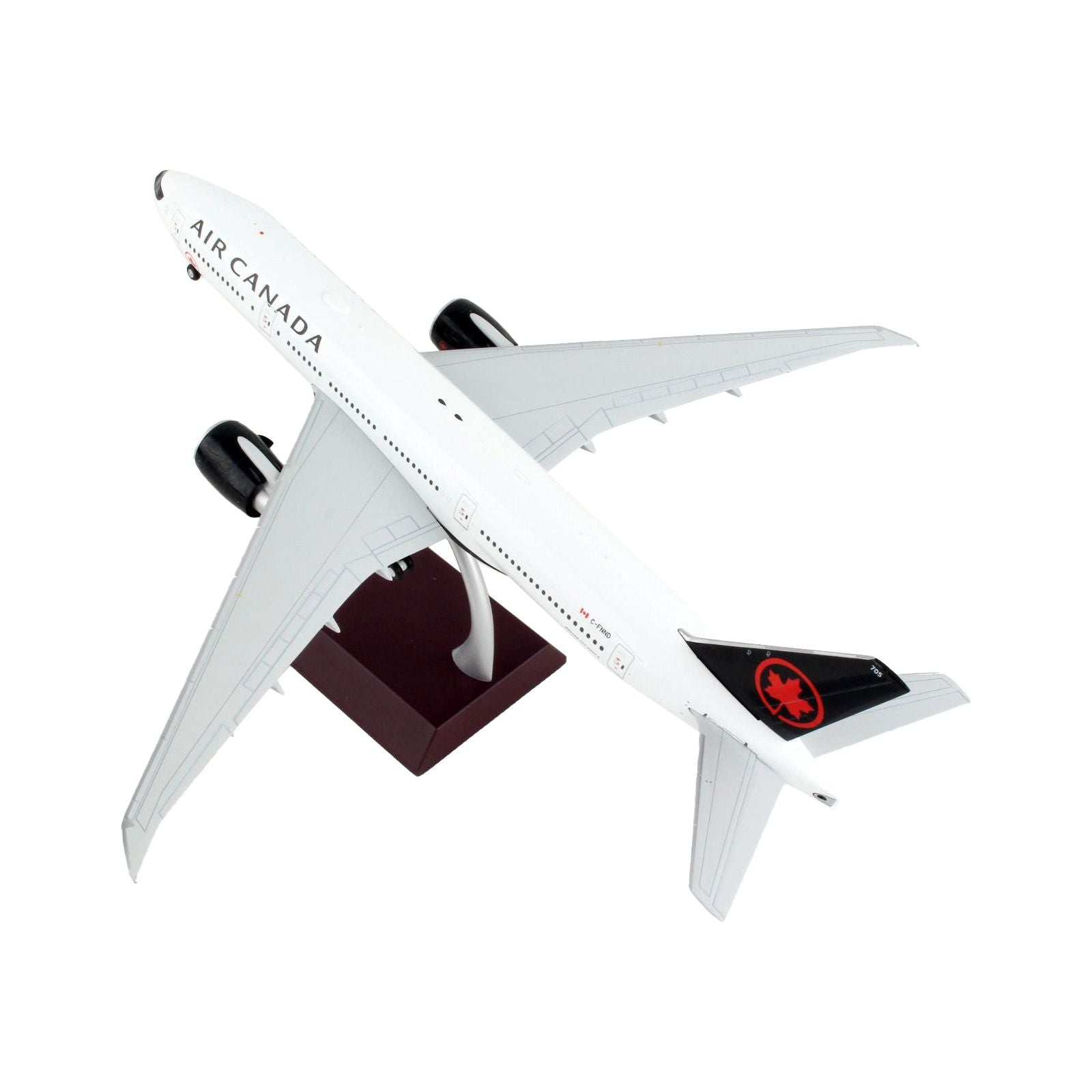 Boeing 777 - 200LR Commercial Aircraft "Air Canada" White with Black Tail "Gemini 200" Series 1/200 Diecast Model Airplane by GeminiJets - GeminiJets - ModelCars.com