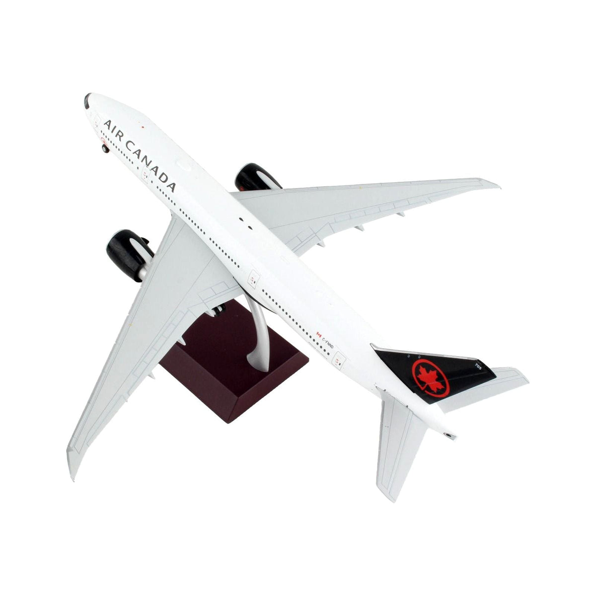 Boeing 777-200LR Commercial Aircraft "Air Canada" White with Black Tail "Gemini 200" Series 1/200 Diecast Model Airplane by GeminiJets-GeminiJets-ModelCars.com