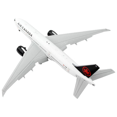 Boeing 777 - 200LR Commercial Aircraft with Flaps Down "Air Canada" White with Black Tail 1/400 Diecast Model Airplane by GeminiJets - GeminiJets - ModelCars.com