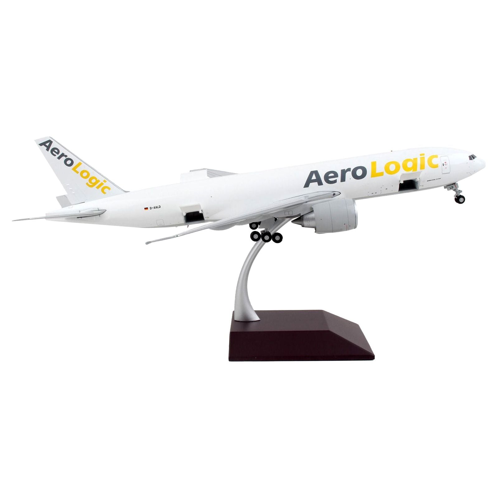 Boeing 777F Commercial Aircraft "AeroLogic" White "Gemini 200 - Interactive" Series 1/200 Diecast Model Airplane by GeminiJets - GeminiJets - ModelCars.com