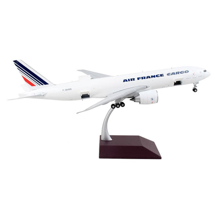 Boeing 777F Commercial Aircraft "Air France Cargo" White with Striped Tail "Gemini 200 - Interactive" Series 1/200 Diecast Model Airplane by GeminiJets - GeminiJets - ModelCars.com
