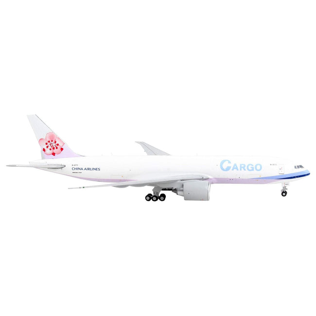 Boeing 777F Commercial Aircraft "China Airlines Cargo" White with Purple Stripes and Tail 1/400 Diecast Model Airplane by GeminiJets - GeminiJets - ModelCars.com