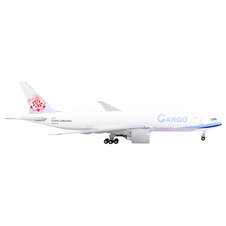 Boeing 777F Commercial Aircraft "China Airlines Cargo" White with Purple Stripes and Tail 1/400 Diecast Model Airplane by GeminiJets-GeminiJets-ModelCars.com