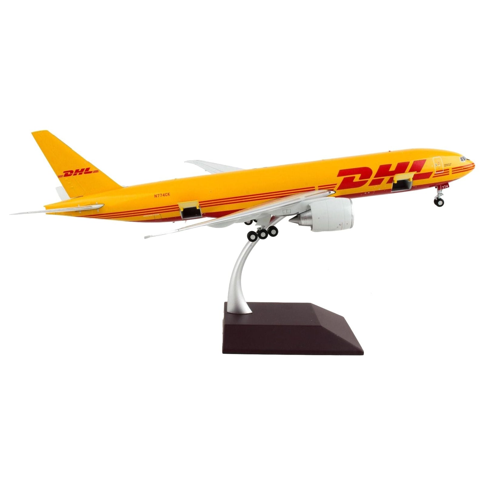 Boeing 777F Commercial Aircraft "DHL" Yellow "Gemini 200 - Interactive" Series 1/200 Diecast Model Airplane by GeminiJets - GeminiJets - ModelCars.com