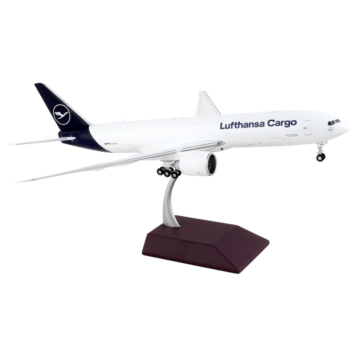 Boeing 777F Commercial Aircraft "Lufthansa Cargo" White with Blue Tail "Gemini 200" Series 1/200 Diecast Model Airplane by GeminiJets-GeminiJets-ModelCars.com