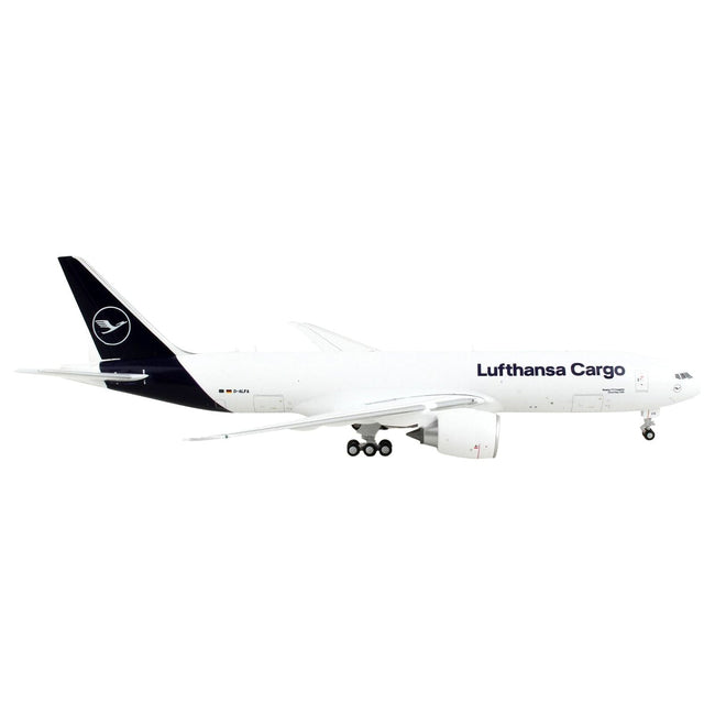 Boeing 777F Commercial Aircraft "Lufthansa Cargo" White with Dark Blue Tail 1/400 Diecast Model Airplane by GeminiJets - GeminiJets - ModelCars.com
