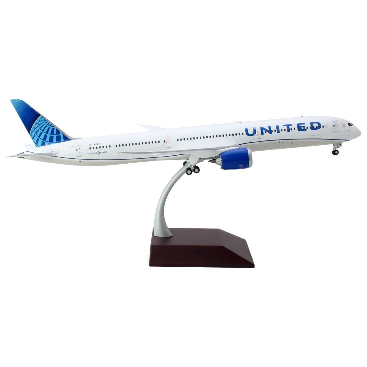 Boeing 787-10 Commercial Aircraft "United Airlines" White with Blue Tail "Gemini 200" Series 1/200 Diecast Model Airplane by GeminiJets-GeminiJets-ModelCars.com