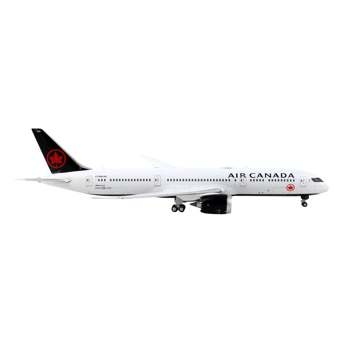 Boeing 787-9 Commercial Aircraft "Air Canada" White with Black Tail 1/400 Diecast Model Airplane by GeminiJets-GeminiJets-ModelCars.com