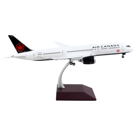 Boeing 787 - 9 Commercial Aircraft with Flaps Down "Air Canada" White with Black Tail "Gemini 200" Series 1/200 Diecast Model Airplane by GeminiJets - GeminiJets - ModelCars.com