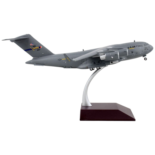 Boeing C - 17 Globemaster III Transport Aircraft "North Carolina Air National Guard Charlotte ANGB" United States Air Force "Gemini 200" Series 1/200 Diecast Model Airplane by GeminiJets - GeminiJets - ModelCars.com