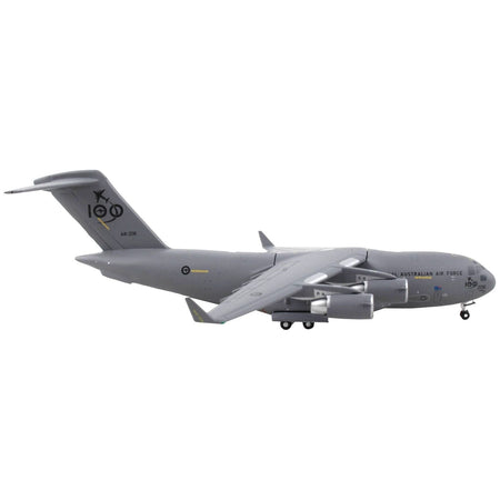 Boeing C - 17 Globemaster III Transport Aircraft "Royal Australian Air Force - 100 Years Cententary" Gray "Gemini Macs" Series 1/400 Diecast Model Airplane by GeminiJets - GeminiJets - ModelCars.com
