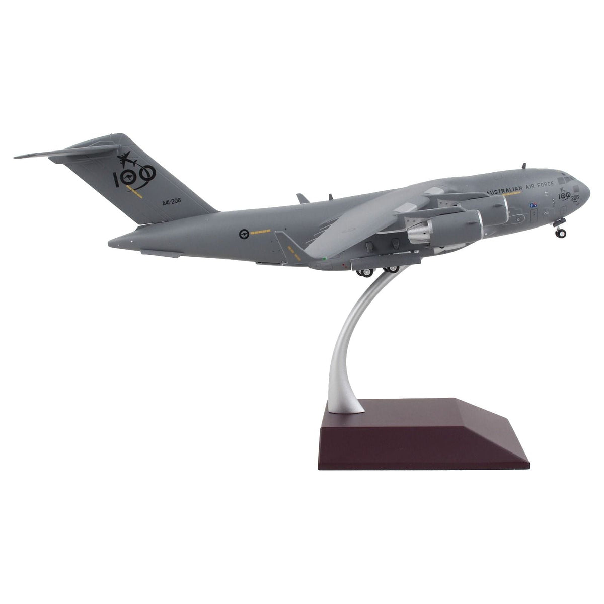 Boeing C-17 Globemaster III Transport Aircraft "Royal Australian Air Force - 100th Anniversary" Gray "Gemini 200" Series 1/200 Diecast Model Airplane by GeminiJets-GeminiJets-ModelCars.com