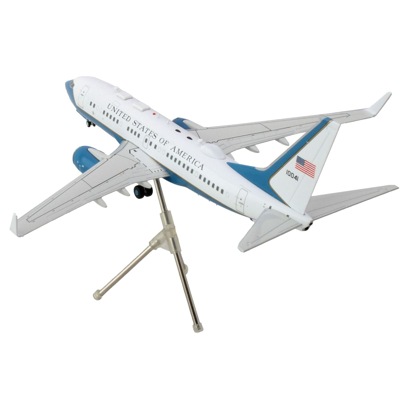 Boeing C - 40B Commercial Aircraft "United States of America - Air Force" White and Blue "Gemini 200" Series 1/200 Diecast Model Airplane by GeminiJets - GeminiJets - ModelCars.com