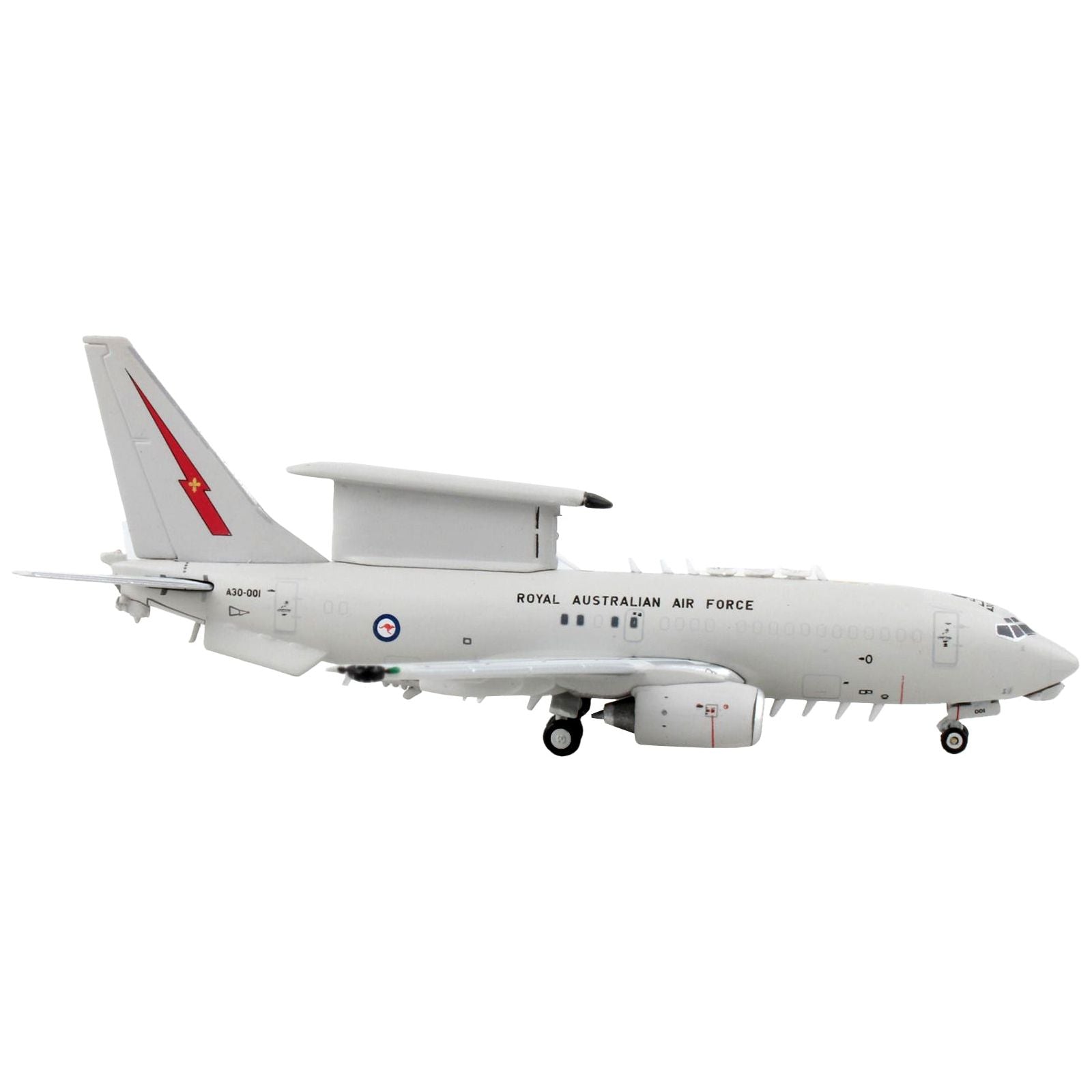 Boeing E - 7A Wedgetail Control Aircraft "Royal Australian Air Force" Gray "Gemini Macs" Series 1/400 Diecast Model Airplane by GeminiJets - GeminiJets - ModelCars.com